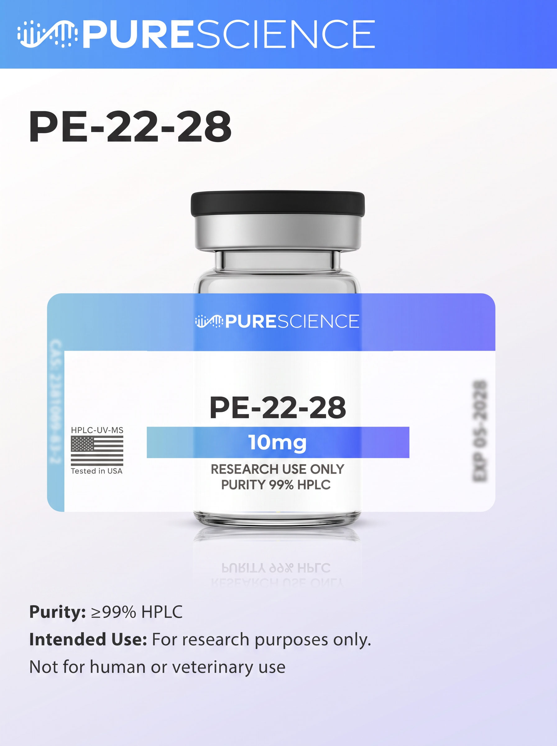 PE-22-28 research vial, research use only