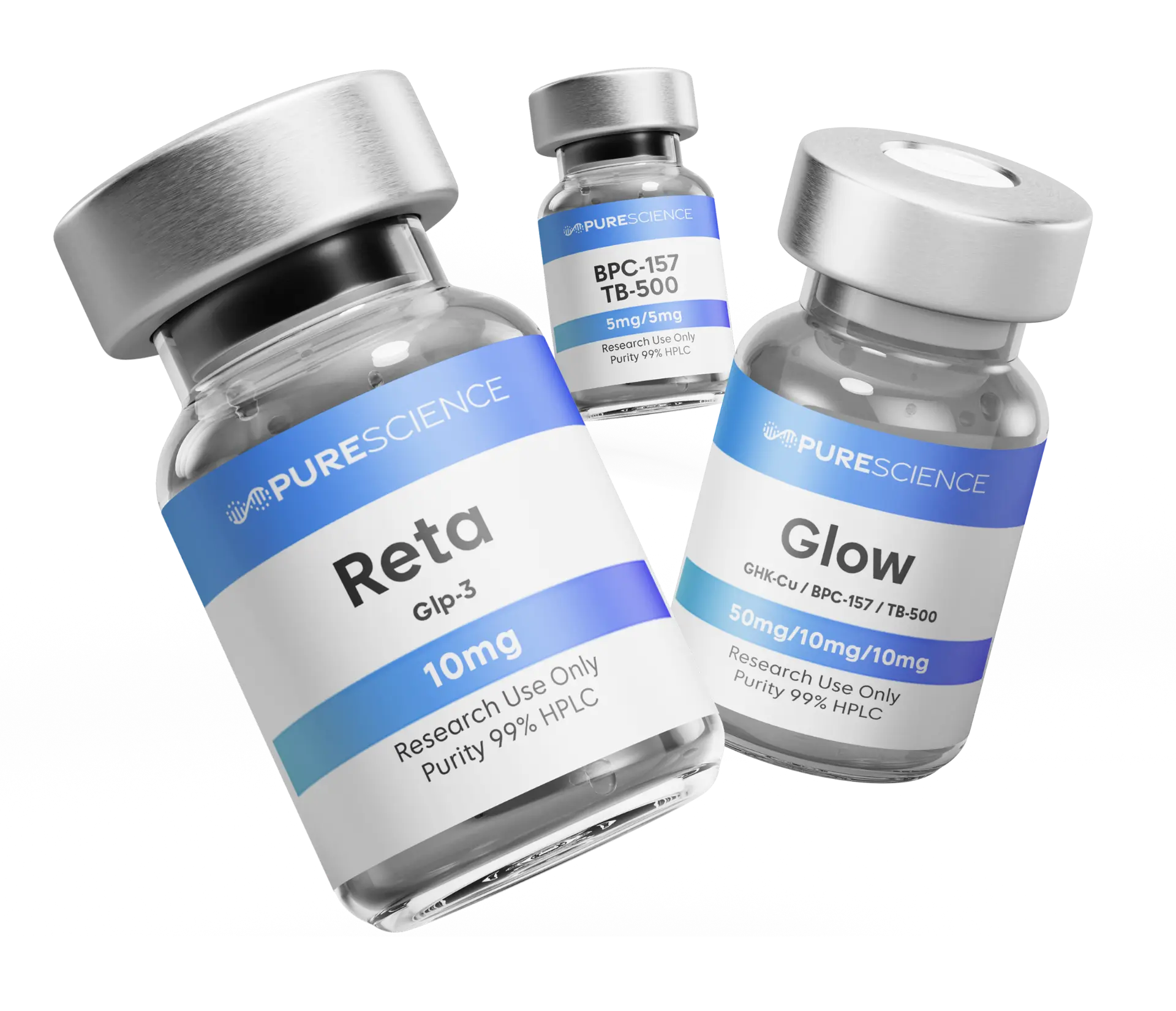 PureScience research peptide vials